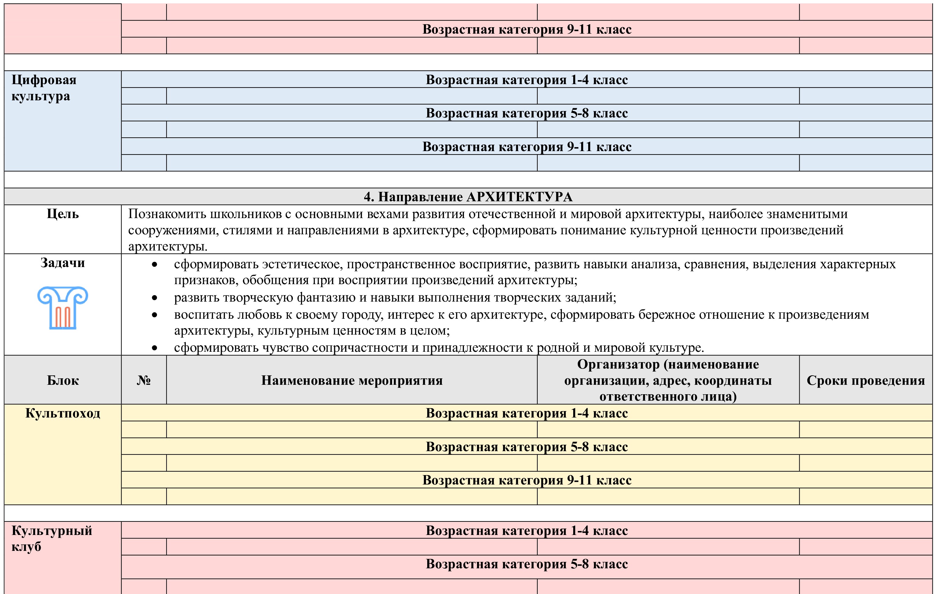 План график